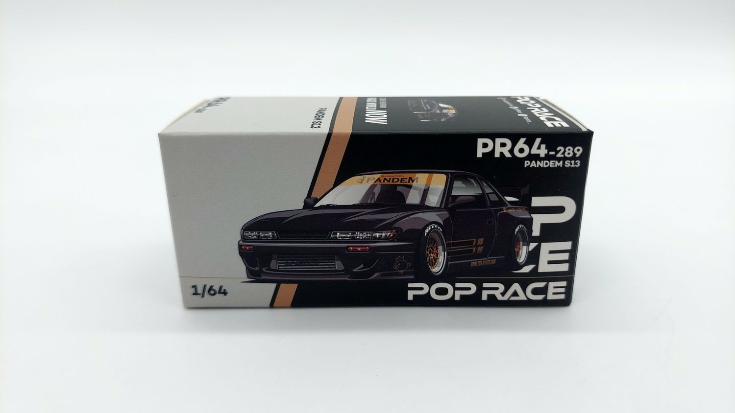 [UNSEALED] POP RACE Nissan Pandem S13 Black (PR64-289)