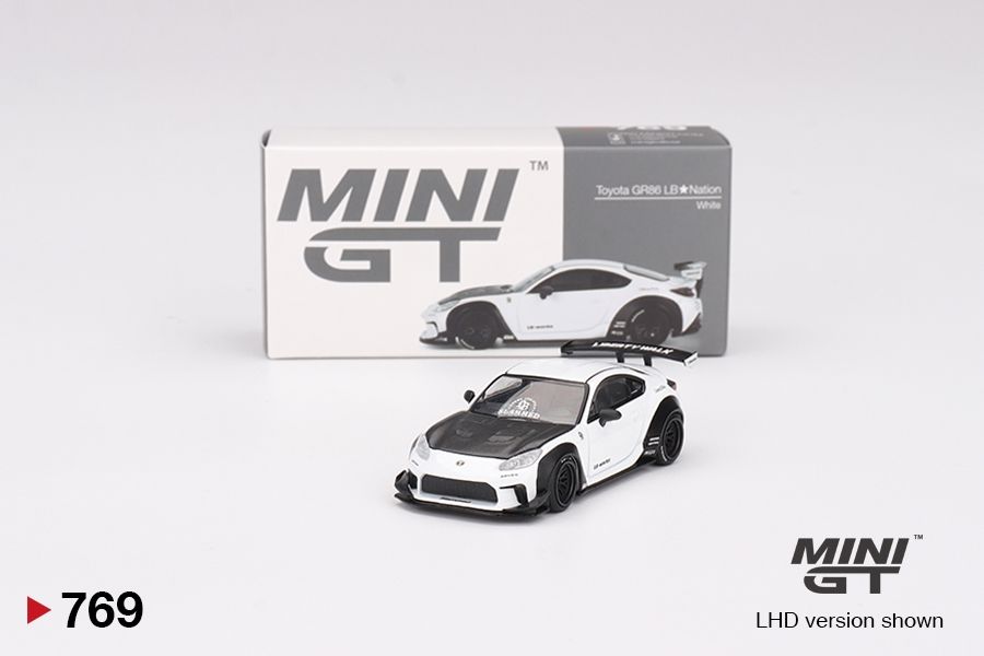 #769 MINI GT Toyota GR86 LB★Nation White