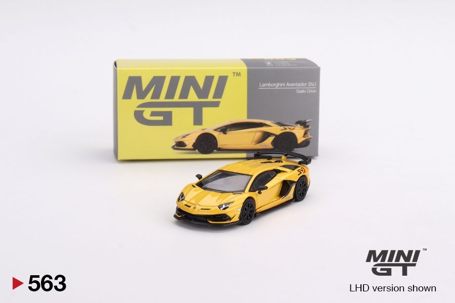 [UNSEALED] #563 MINI GT Lamborghini Aventador SVJ Giallo Orion