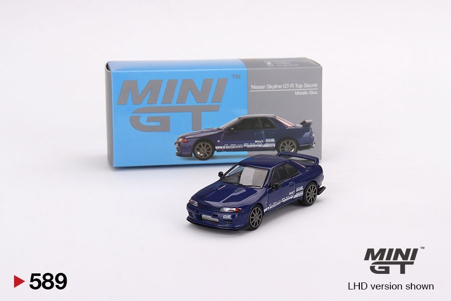 #589 MINI GT Nissan Skyline GT-R Top Secret VR32 Metallic Blue #589 MINI GT Nissan Skyline GT-R Top Secret VR32 Metallic Blue
