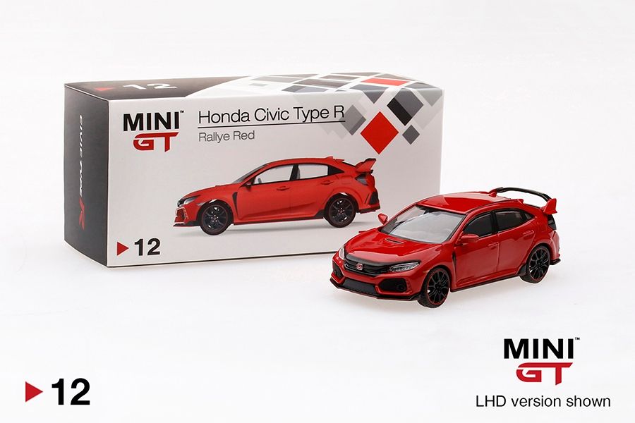 #12 MINI GT Honda Civic Type R (FK8) Rallye Red