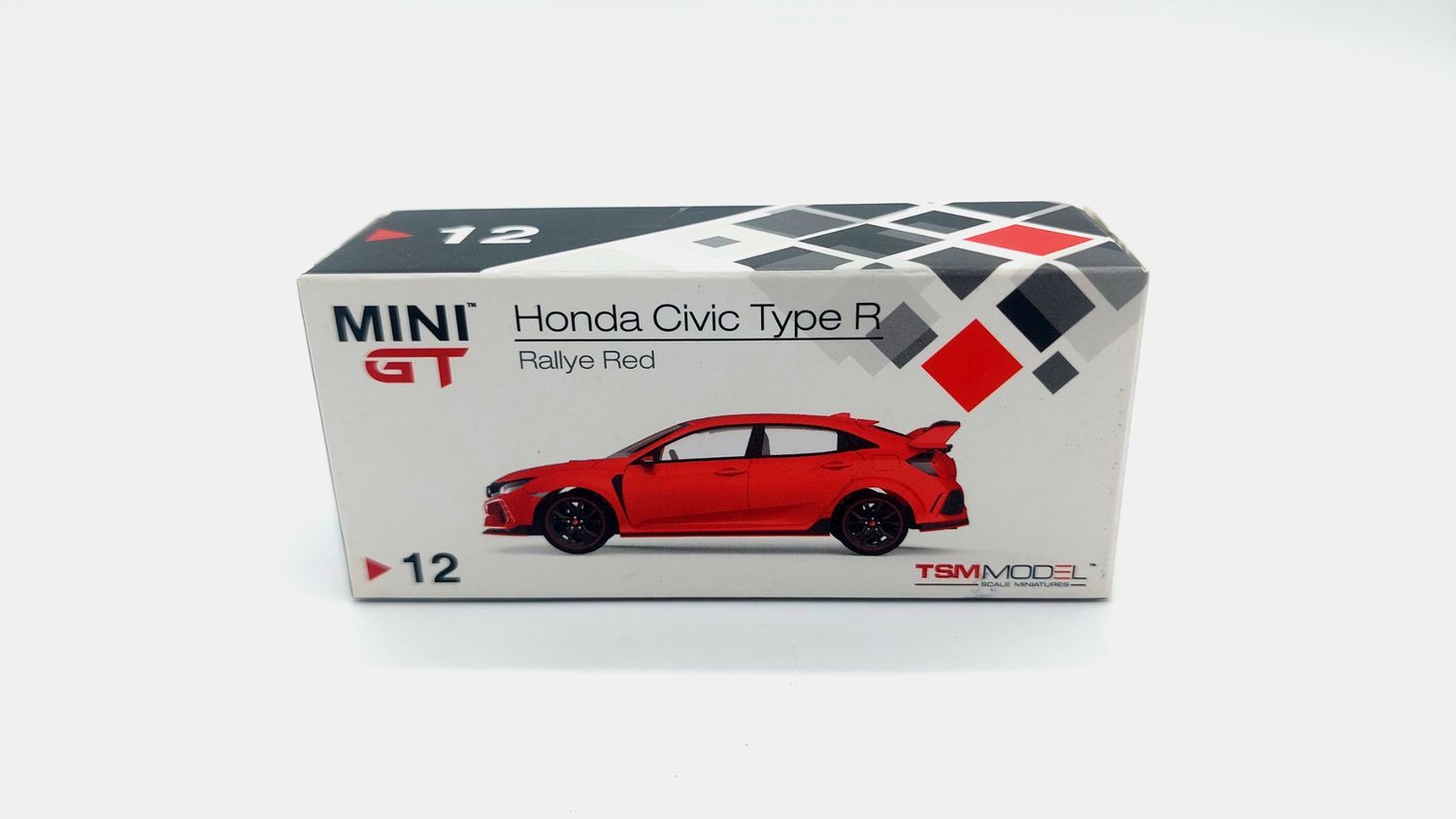 [UNSEALED] #12 MINI GT Honda Civic Type R (FK8) Rallye Red