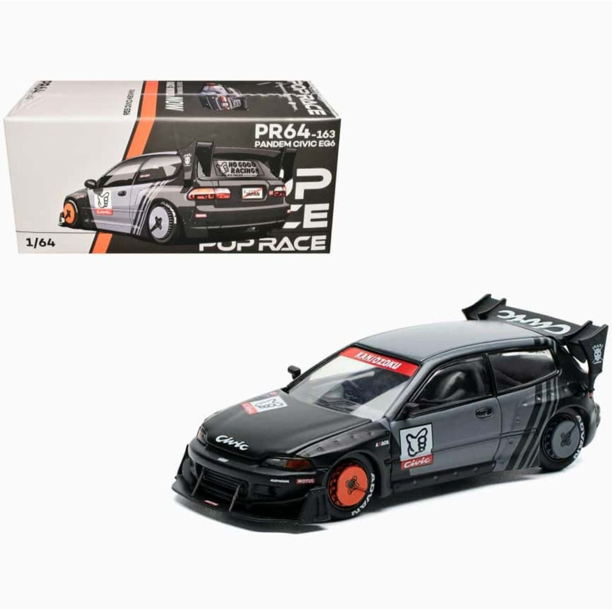 POP RACE Honda Pandem Civic EG6 Kanjozoku (PR64-163)