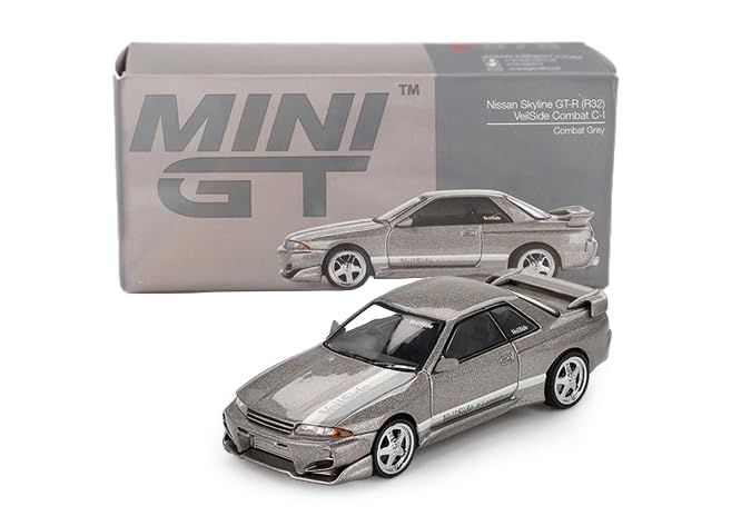 #971 MINI GT Nissan Skyline GT-R (R32) Veilside Combat C-I Veilside Combat Grey