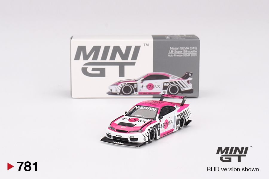 #781 MINI GT Nissan LB-Super Silhouette S15 SILVIA Auto Finesse SEMA 2023
