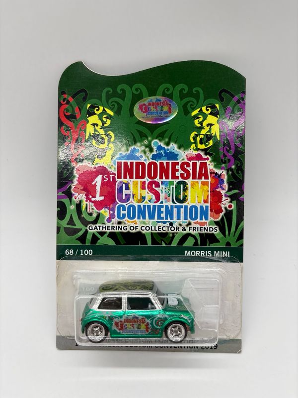 Morris Mini Green-Silver Hot Wheels Custom | 1st Indonesia Custom Convention