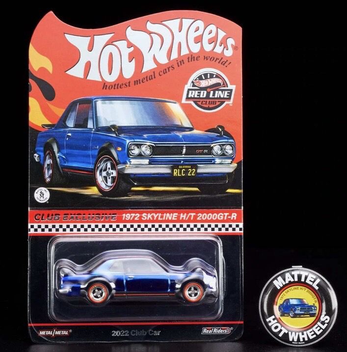 Hot Wheels RLC Exclusive 1972 Nissan Skyline H/T 2000GT-R Blue