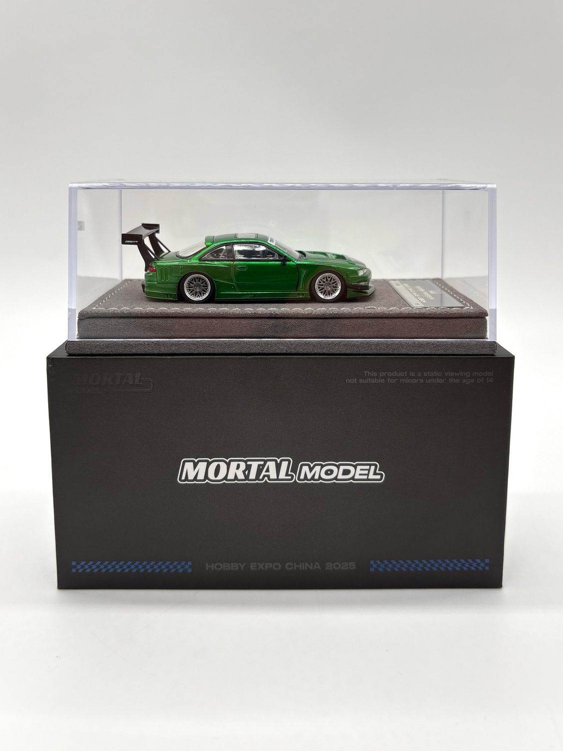 Mortal Model Nissan Silvia S14 Transparent Blue - Green Chase | 2025 Hobby Expo China