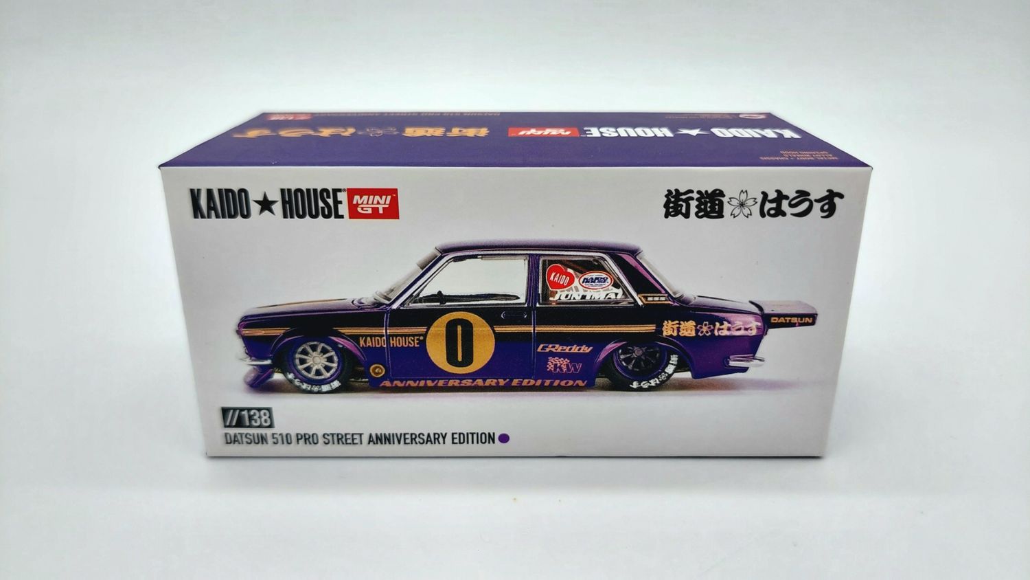 [UNSEALED] KAIDOHOUSE Datsun 510 Pro Street Anniversary Edition Purple (KHMG138)