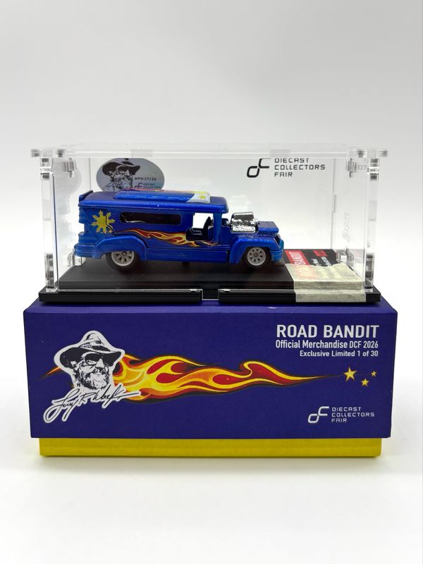 Larry Wood Custom Road Bandit Jeepney Blue Official Merchandise | 2026 Diecast Collectors Fair