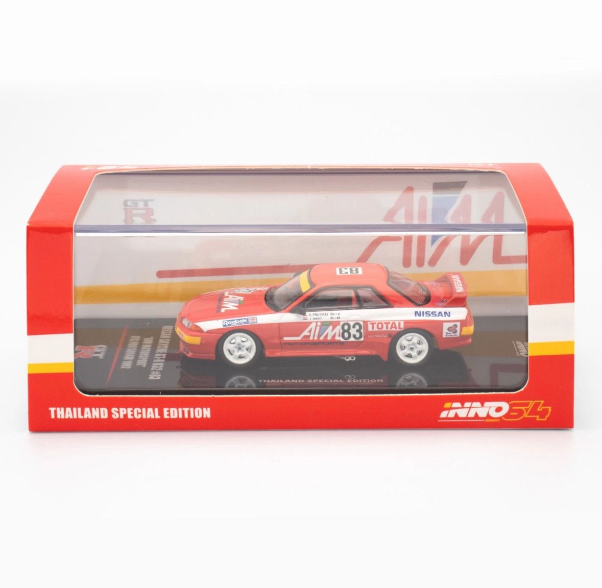 INNO64 NISSAN SKYLINE GT-R R32 #83 AIM MOTORSPORT JTC FUJI 500KM 1992 Thailand Special Edition