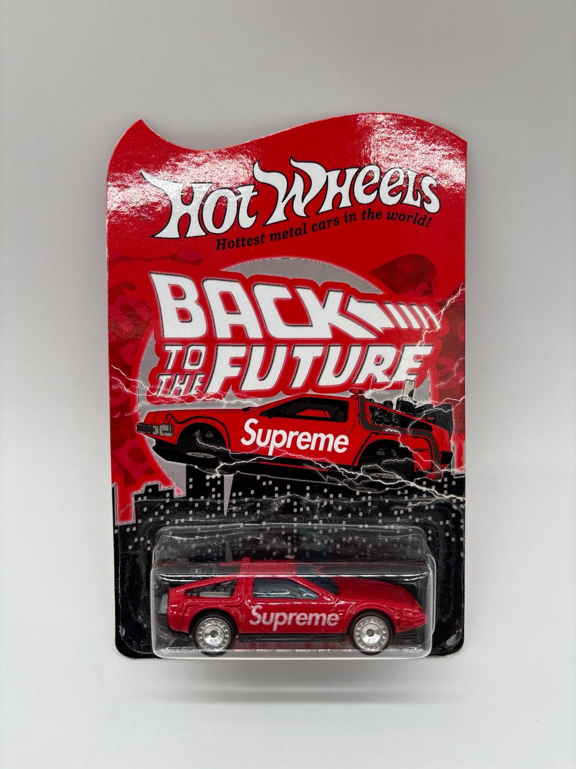 Delorean Supreme Livery Custom Hot Wheels in Card