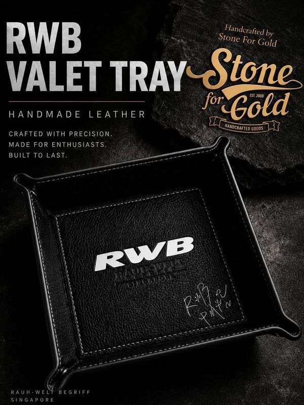 RWB Singapore x Stone For Gold Handmade Leather Valet Tray