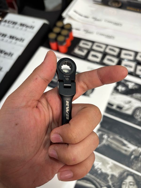 RWB x Tarmac Works x OSK Tools Taiwan Keychain Wrench