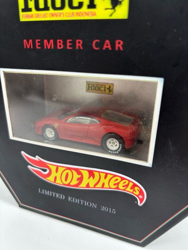 2015 Ferrari Diecast Owners Club Indonesia Members Car Hot Wheels Custom F430 Scuderia