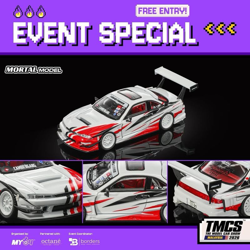 [PREORDER] Mortal Model S14 GT-SPEC V2 Seiji Ookawara | 2026 The Model Car Show