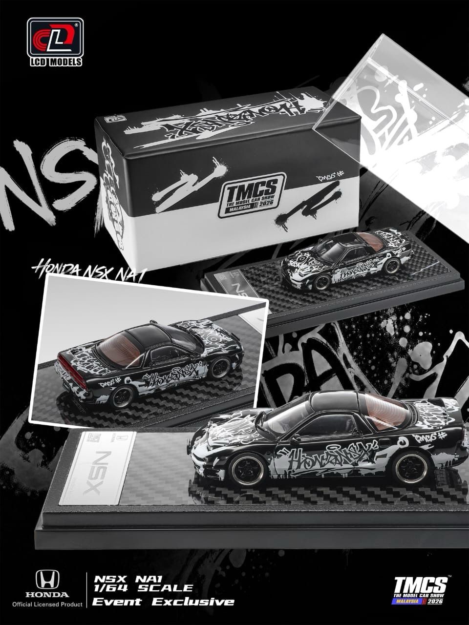 [PREORDER] LCD Models Honda NSX NA1 Black | 2026 The Model Car Show