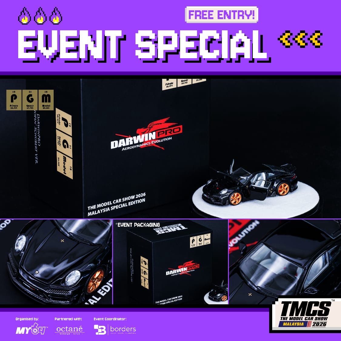 [PREORDER] PGM Model DarwinPRO Aerodynamics Evolution (Gloss Black) | 2026 The Model Car Show