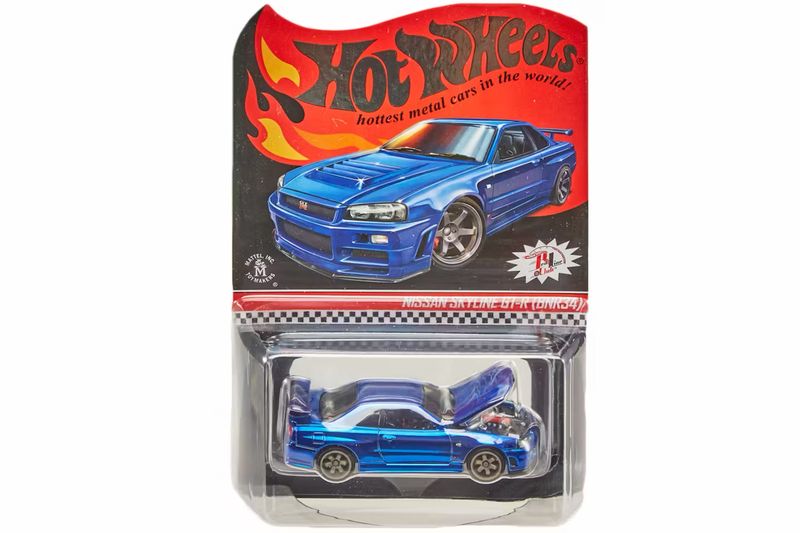 2019 Hot Wheels RLC Exclusive '01 Nissan Skyline GT-R (BNR34) Blue
