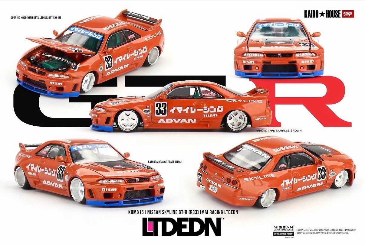 KAIDOHOUSE LTD EDN NISSAN SKYLINE GT-R (R33) IMAI RACING (KHMG151)