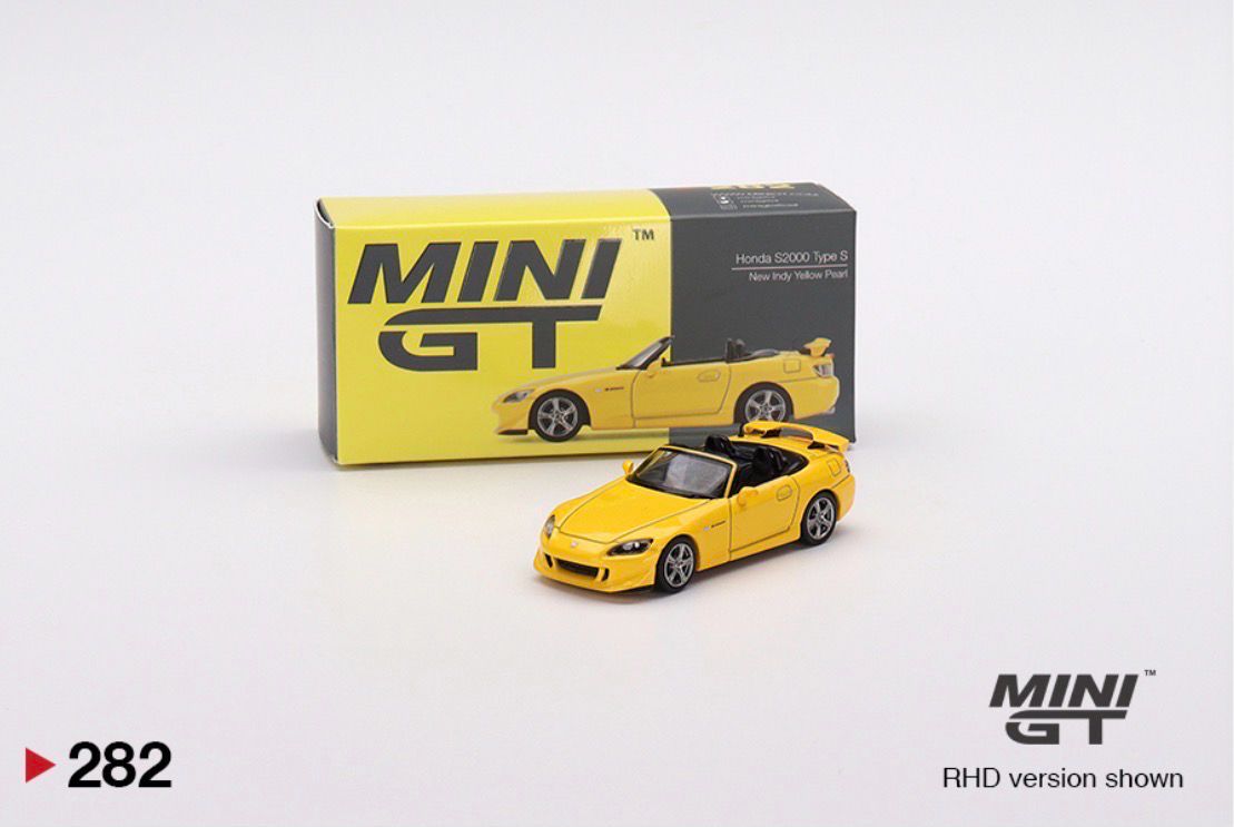 [UNSEALED] #282 MINI GT Honda S2000 Type S New Indy Yellow Pearl