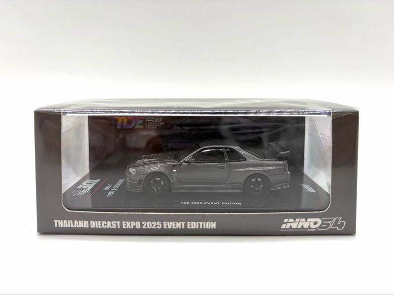 INNO64 Nissan Skyline GT-R (R34) Z-Tune Grey | 2025 Thailand Diecast Expo