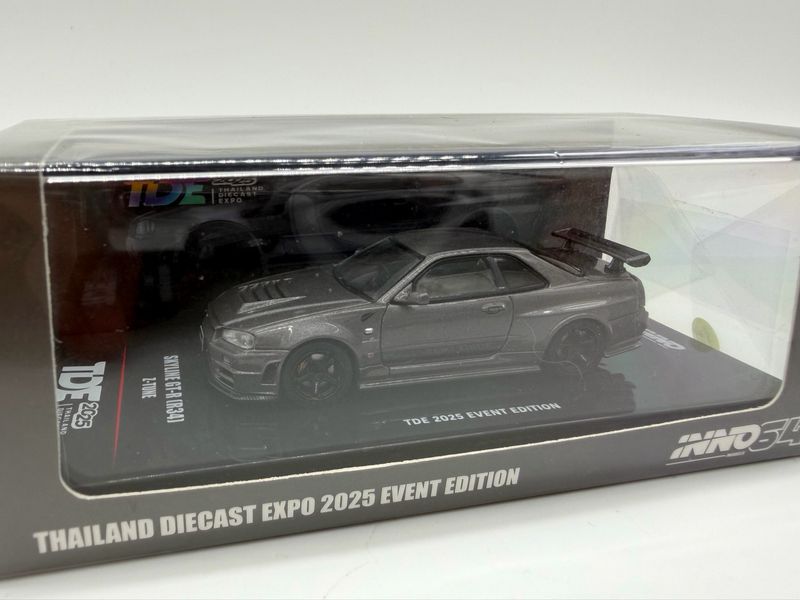 INNO64 Nissan Skyline GT-R (R34) Z-Tune Grey | 2025 Thailand Diecast Expo