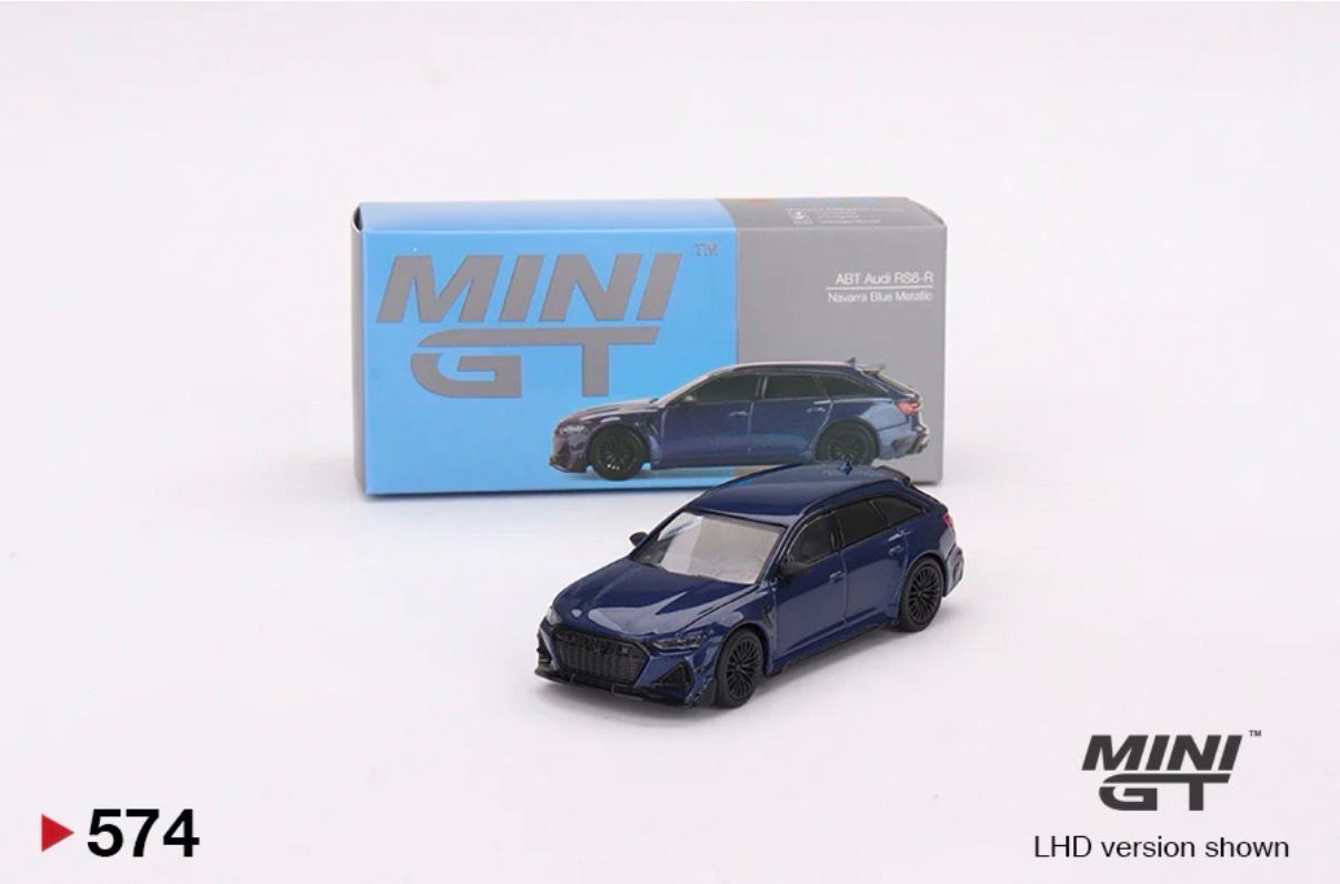 [UNSEALED] #574 MINI GT ABT Audi RS6-R Navarra Blue Metallic
