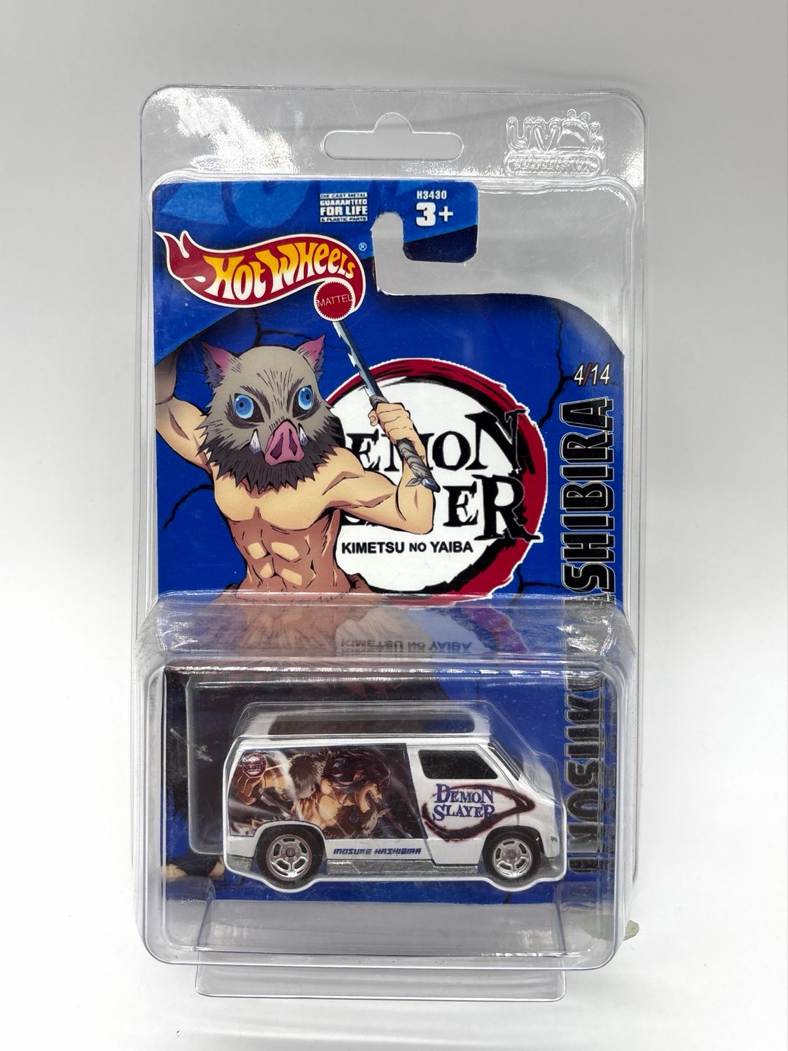 Demon Slayer Themed Hot Wheels ‘77 Dodge Van Inosuke Hashibira Custom Blister Card