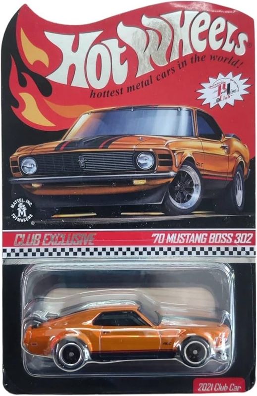 2021 Hot Wheels RLC ‘70 Mustang Boss Spectraflame Orange