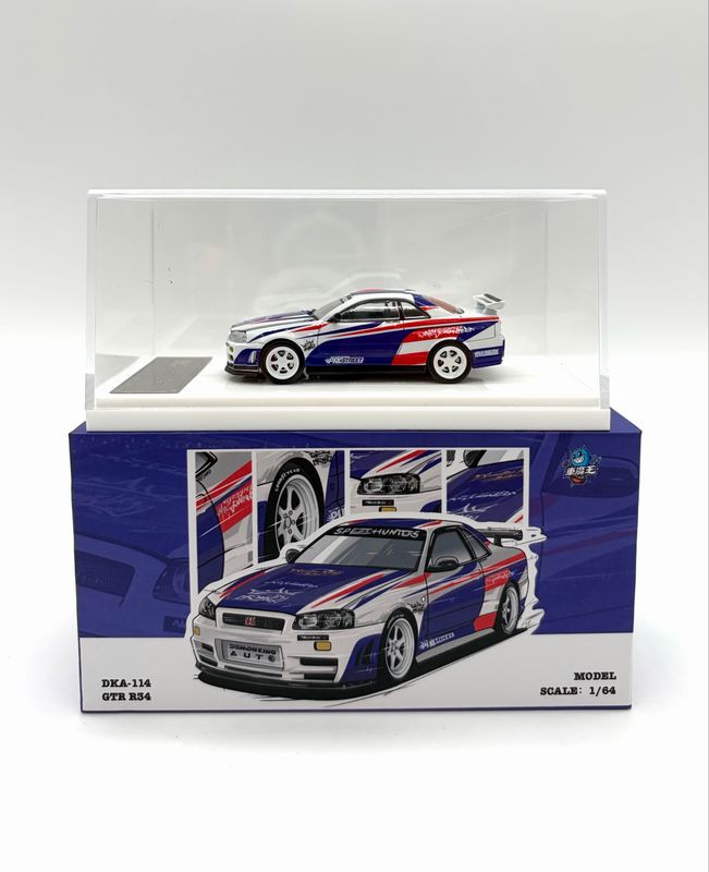 [UNSEALED] Demon King GTR R34 White Speedhunters Livery (DKA-114) | Chance of Chase | 2026 The Model Car Show Malaysia