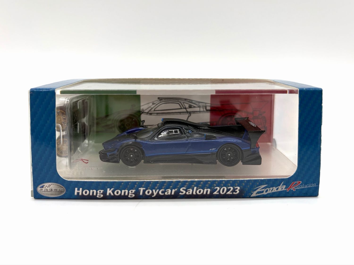 CM Model Pagani Zonda Revolucion Blue | 2023 HK Toy Car Salon