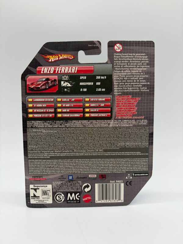 2009 Hot Wheels Speed Machines Enzo Ferrari Red