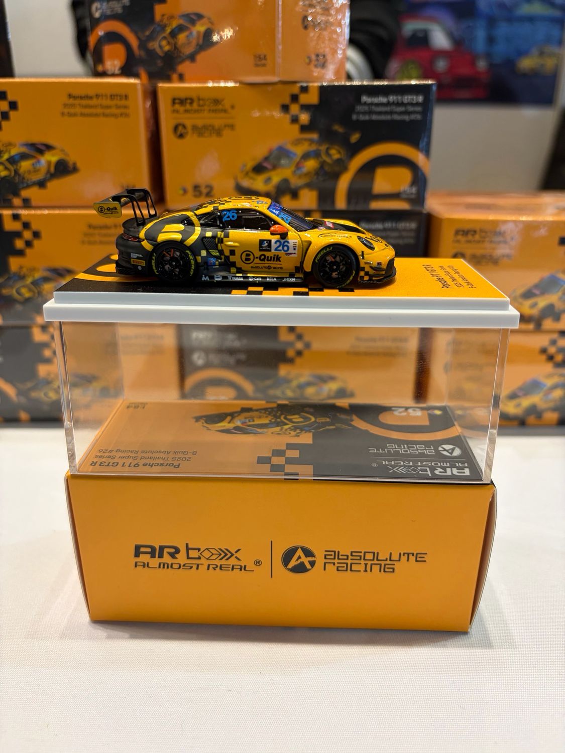 [PREORDER] Almost Real AR Box Porsche 911 GT3 R 2025 Thailand Super Series B-Quik Absolute Racing #26 | Chance of Chase | 2026 Thailand Diecast Expo