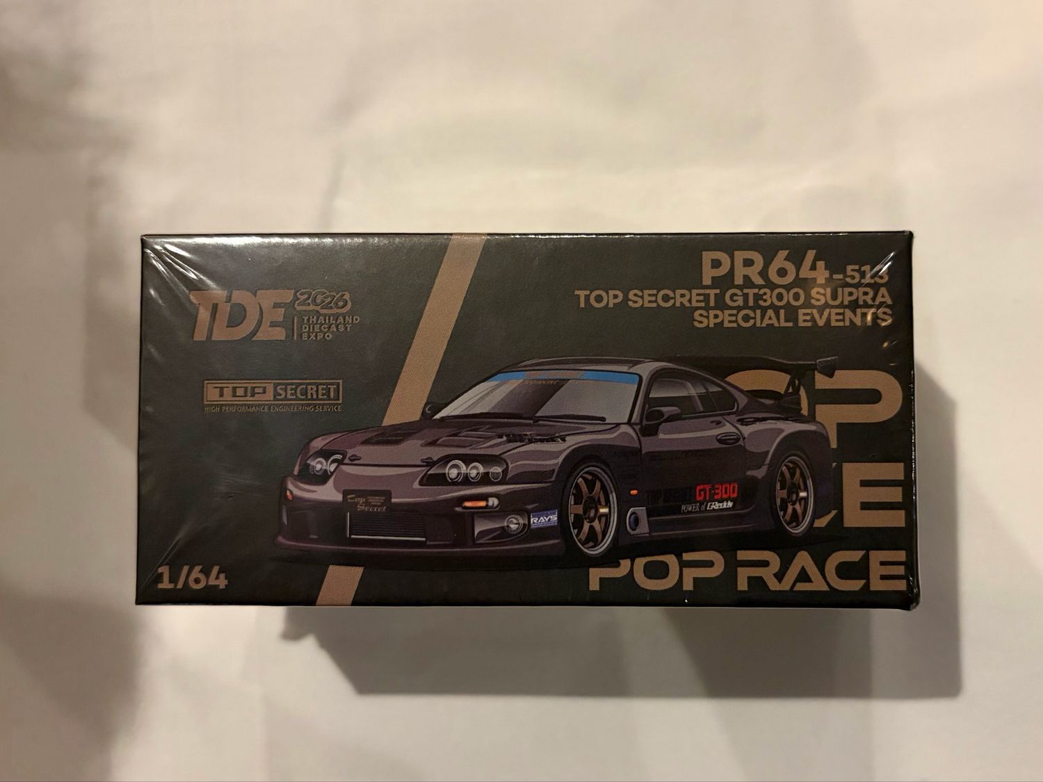 [PREORDER] POP RACE Top Secret GT300 Supra Dinner Exclusive (PR64-513) | 2026 Thailand Diecast Expo