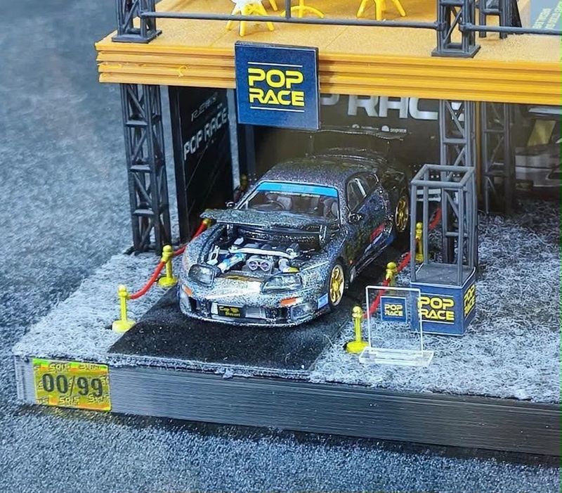 POP RACE Top Secret GT300 Supra Dinner Exclusive (PR64-513) | 2026 Thailand Diecast Expo