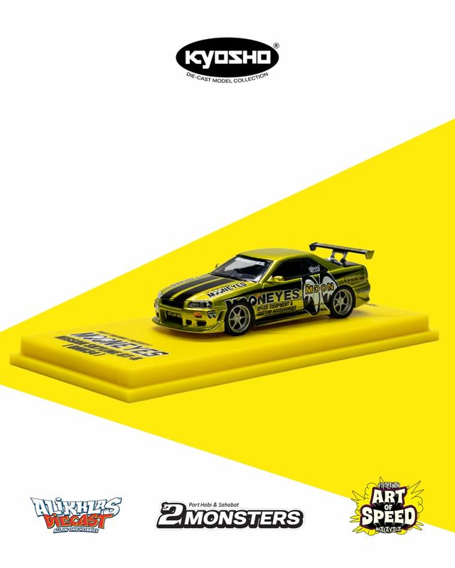 [PREORDER] KYOSHO x MOONEYES Skyline GT-R R34 MOTN Malaysia Exclusive | Chance of Chase | 2026 Art of Speed Malaysia