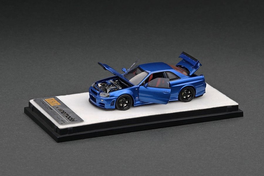 PGM x One Model 1/64 Nissan Skyline GT-R R34 Z-Tune Bayside Blue PGM x One Model 1/64 Nissan Skyline GT-R R34 Z-Tune Bayside Blue