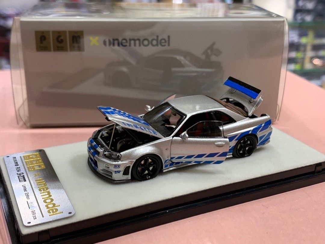 PGM x One Model 1/64 Nissan Skyline GT-R R34 Z-Tune F&amp;F Brian Livery