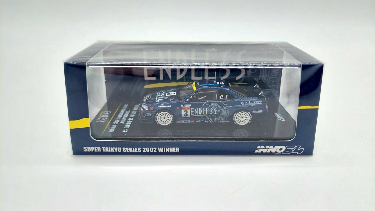 INNO64 Nissan Skyline GT-R (R34) #3 "Endless Advan" Super Taikyu Series 2002 Winner INNO64 Nissan Skyline GT-R (R34) #3 "Endless Advan" Super Taikyu Series 2002 Winner
