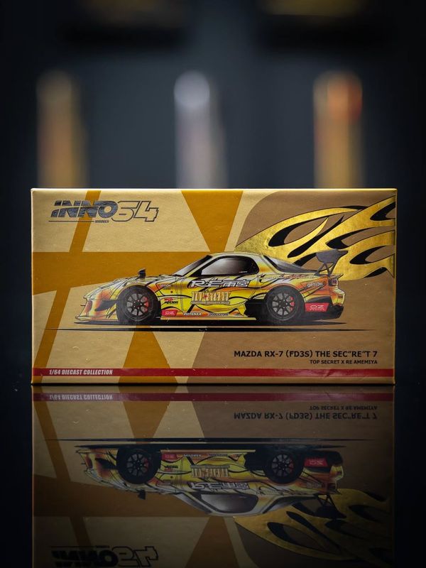 [PREORDER] INNO64 Mazda RX-7 (FD3S) THE SEC”RE”T 7 TOP SECRET x RE AMEMIYA | Chance of Chase | 2026 IMPACT Speed Fest Thailand