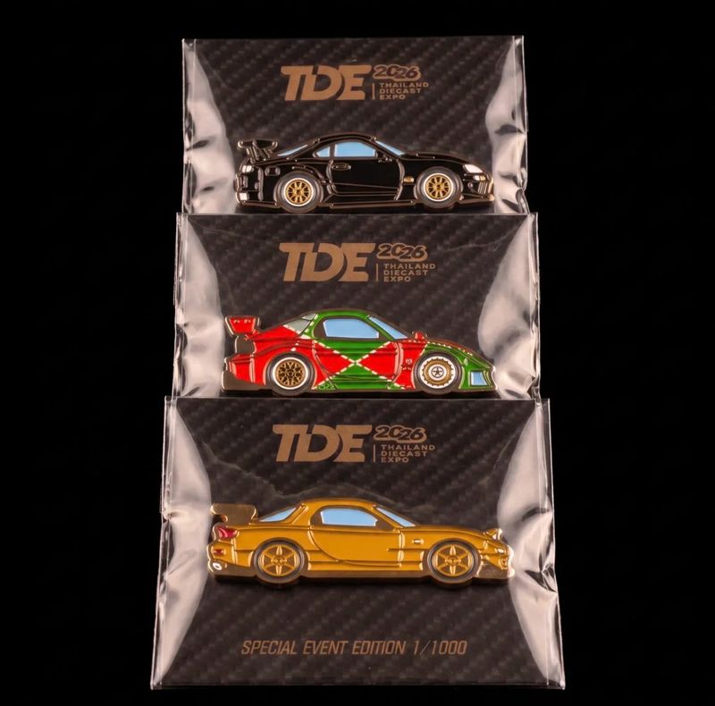 [COMBO SET] RX-7s &amp; Black Supra Triple Pin Combo by Soi5Garage | 2026 Thailand Diecast Expo