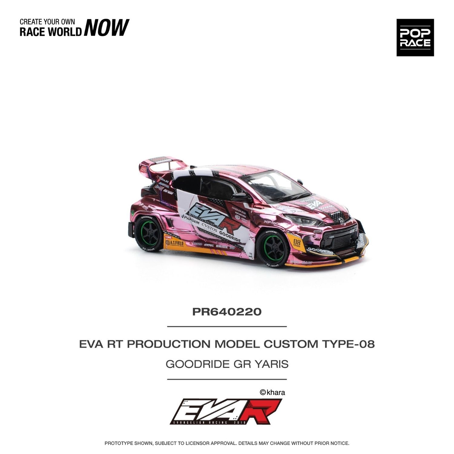 POP RACE EVA RT Production Model Custom Type-08 Goodride GR-Yaris (PR64-220)