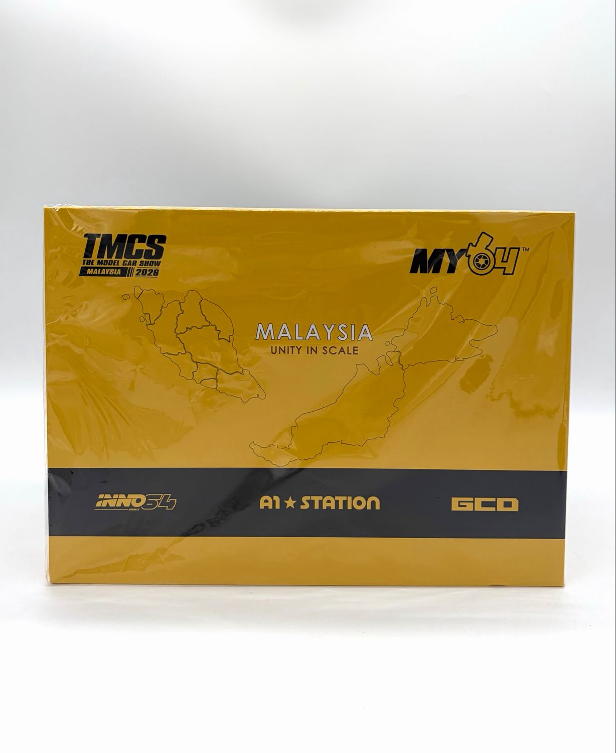 GCD x INNO64 Yellow Truck & INNO64 Mercedes-Benz 190E Black-Yellow TMCS26 Dinner Exclusive Box Set | 2026 The Model Car Expo GCD x INNO64 Yellow Truck & INNO64 Mercedes-Benz 190E Black-Yellow TMCS26 Dinner Exclusive Box Set | 2026 The Model Car Expo