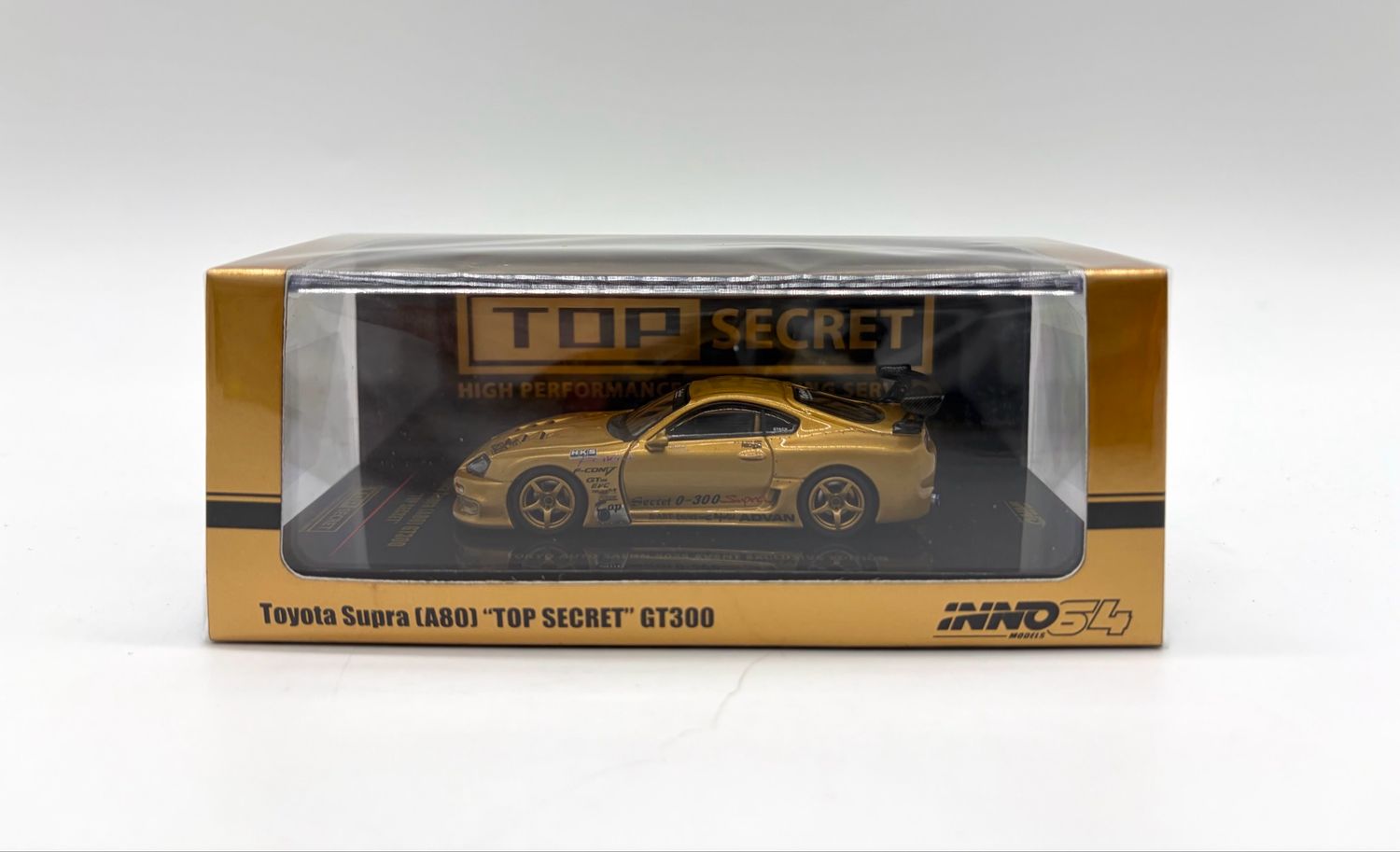 INNO64 Toyota Supra (A80) GT300 “Top Secret” Gold Event Exclusive | 2025 Tokyo Auto Salon INNO64 Toyota Supra (A80) GT300 “Top Secret” Gold Event Exclusive | 2025 Tokyo Auto Salon