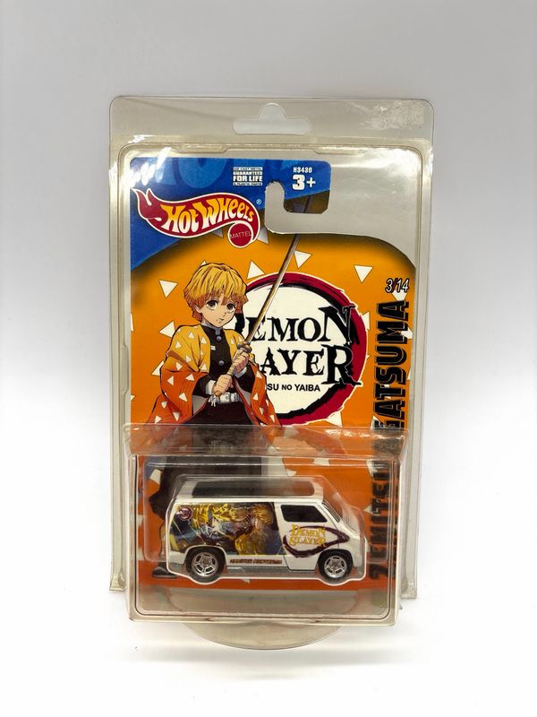Auction win: Demon Slayer Themed Hot Wheels ‘77 Dodge Van Zenitsu Agatsuma Custom Blister Card Auction win: Demon Slayer Themed Hot Wheels ‘77 Dodge Van Zenitsu Agatsuma Custom Blister Card