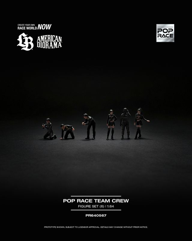 [PREORDER] POP RACE TEAM CREW 6 Figurines Set (PR64-567)