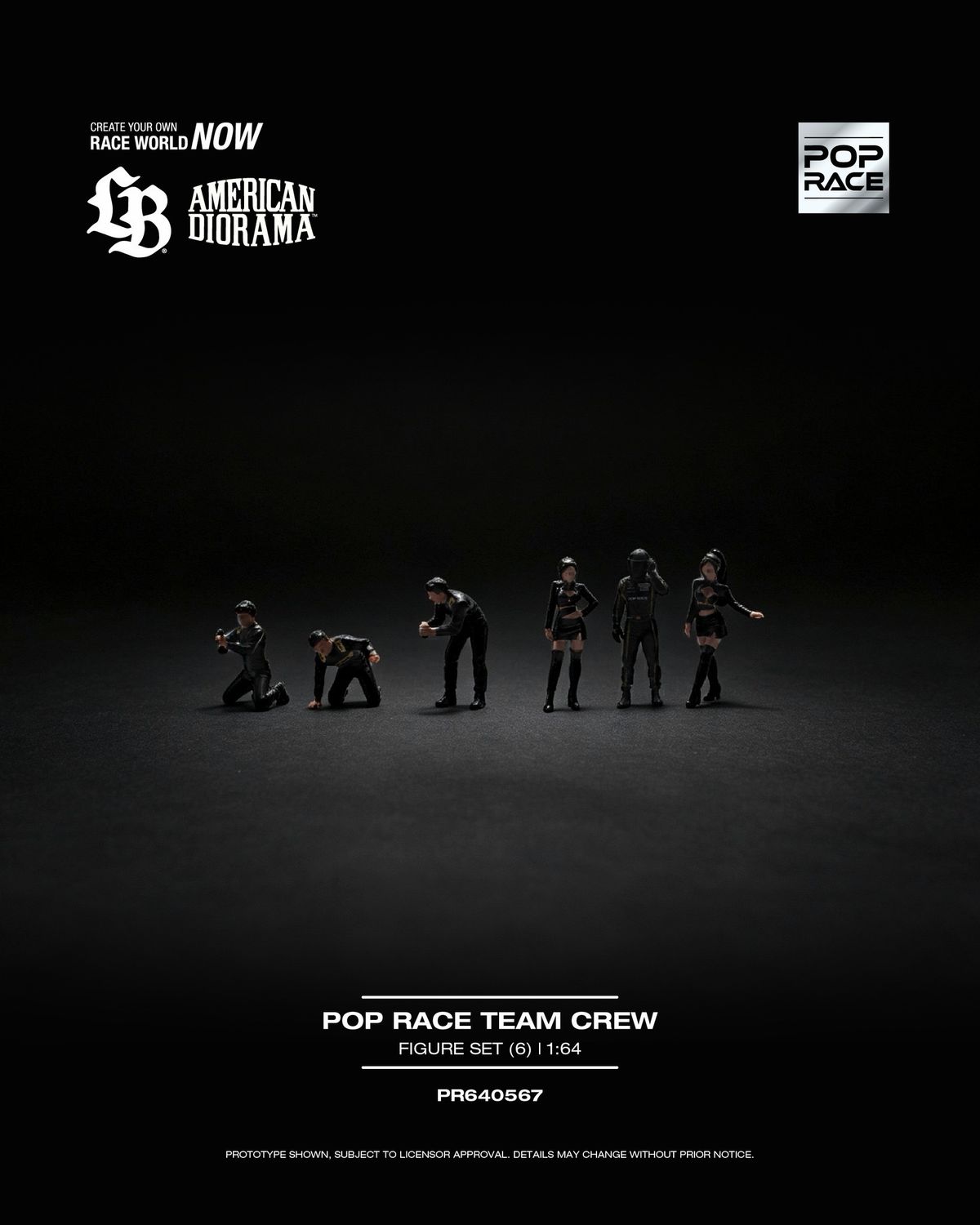 [PREORDER] POP RACE TEAM CREW 6 Figurines Set (PR64-567)