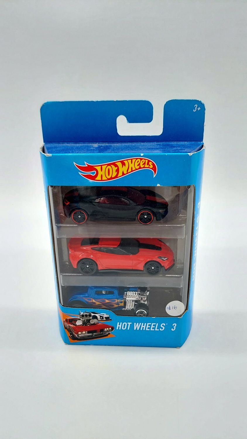 Hot Wheels 3 Pack (Acura NSX, Corvette C7 Z06, '32 Ford)