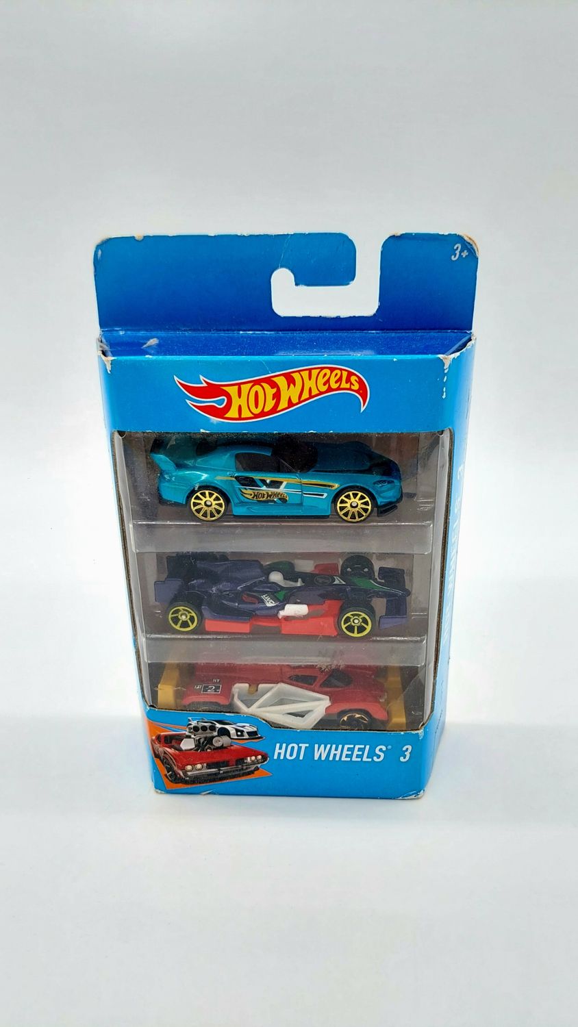 Hot Wheels 3 Pack (Honda 2000, F1 Racer, Flash Drive)
